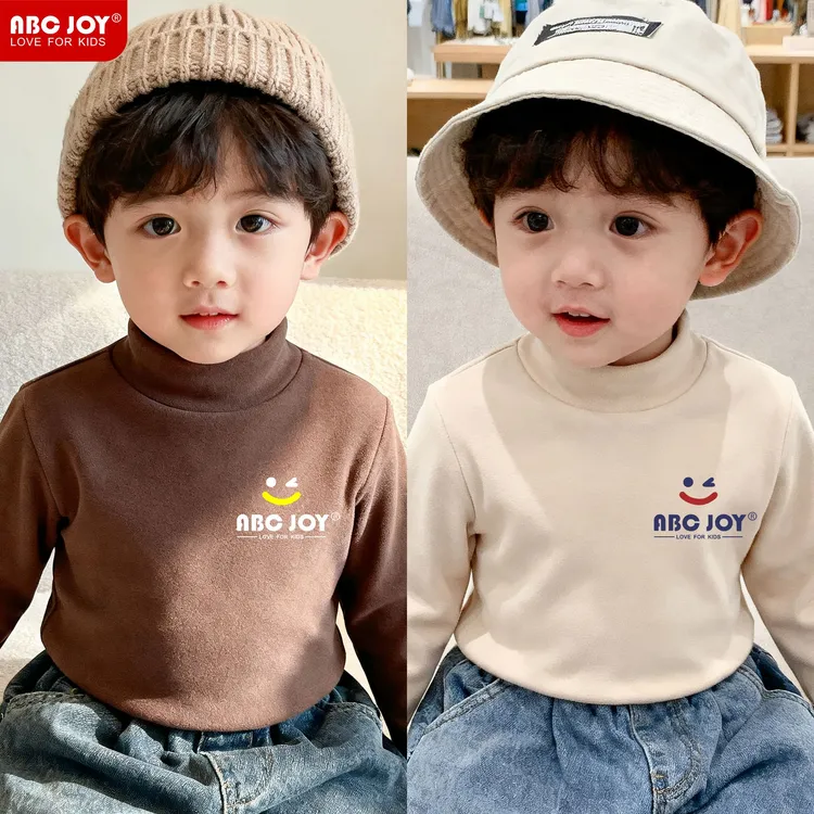 ABC  JOY  红蓝ABC 儿童春秋款德绒卫衣长袖T恤男童女童帅气  