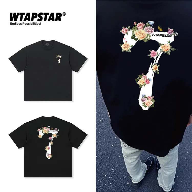 短袖t恤男重磅全棉2025夏季新款美式潮牌简约ins潮流帅气情侣百搭