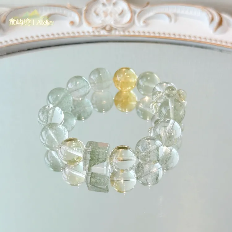 【坤柔】 方糖版童屿境~天然水晶原创手串 多样性发其一