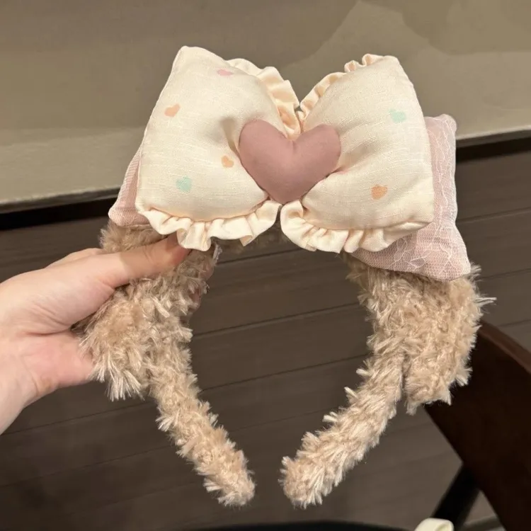 迪士尼同款雪莉可爱蝴蝶结发箍女2025发饰新款头箍拍照发箍头饰