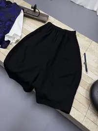 【念影】原创设计师个性款九分镰刀裤休闲透气松紧腰秋季时尚通勤