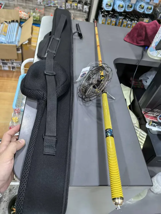 东岛-昆仑盘车竿富士导环藤条手把超细超轻带盘
