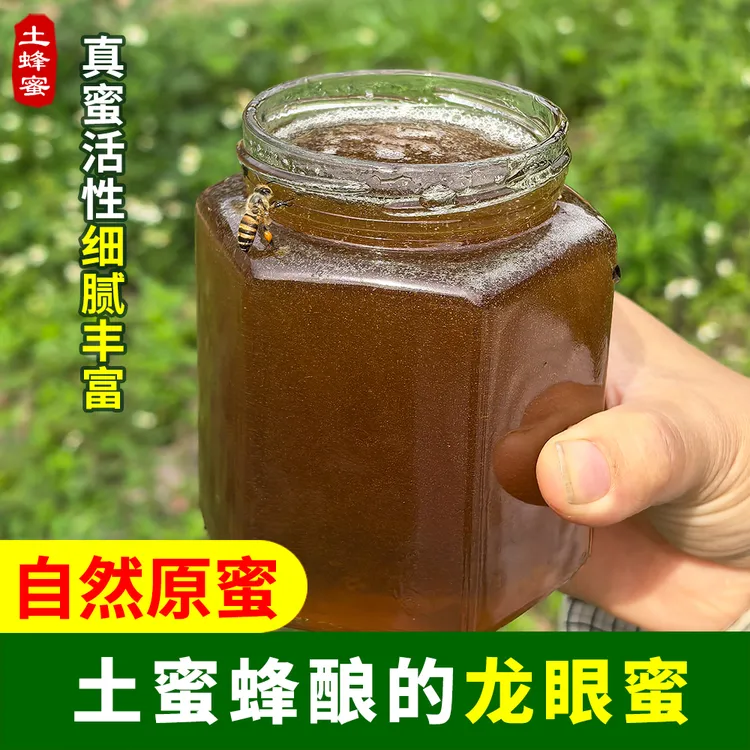 土蜜蜂酿的龙眼蜜正宗农家土蜂蜜天然野生纯正深山百花土蜂蜜原蜜