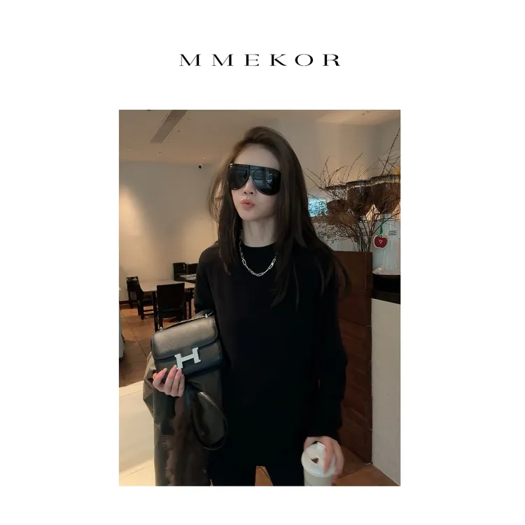 MMEKOR “加厚王者T”T恤 2025新款秋款暗黑内啡肽百搭长袖 30938