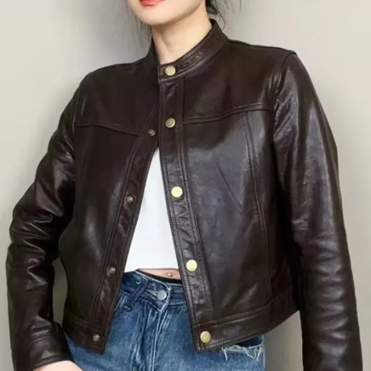 加棉加厚真皮皮衣女2025年海宁短款外套秋冬新款显瘦百搭时尚外套