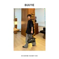 BUUYIE 25SS【暮雨】高级黑色西装马甲背心春季新款 250358