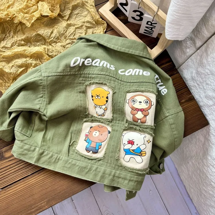 男童外套春秋季2025新款宝宝牛仔上衣春装衣服儿童痞帅衣服男童