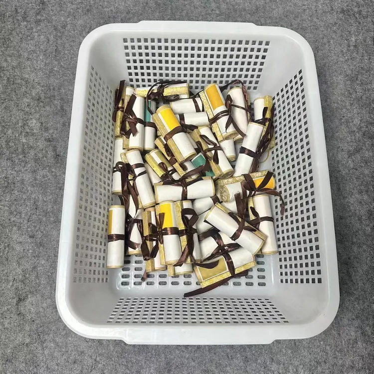 【书心工厂】厂家直销【到手半生半熟书法鎏金小卷轴20个】混搭不挑款