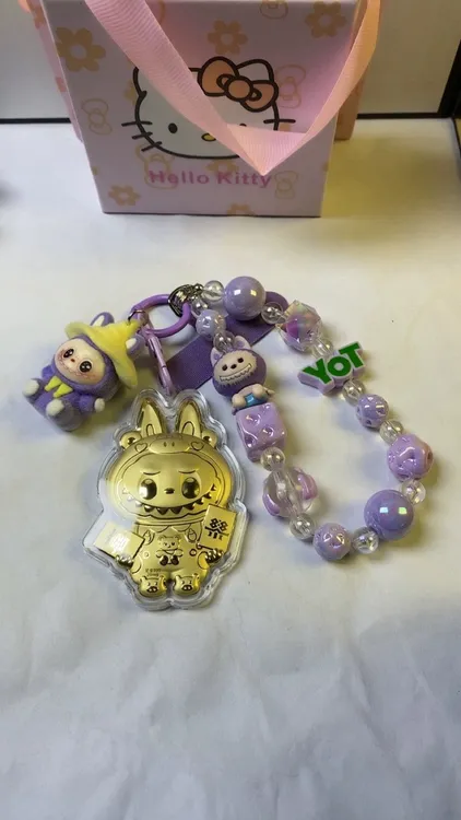 含金工艺品百搭卡通百搭钥匙扣挂饰包包扣情人节送女友礼物挂件