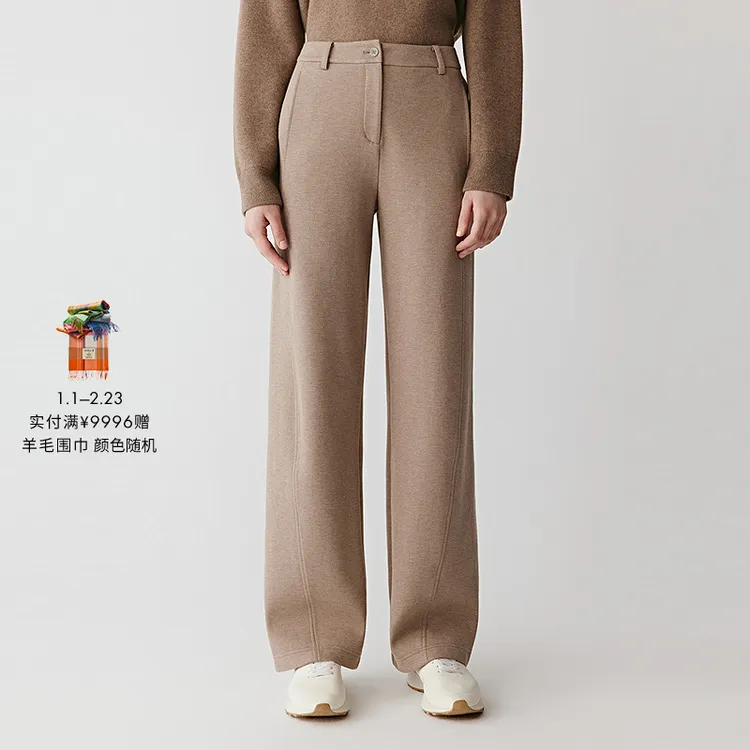 【琥珀流光】ICICLE之禾棉牦牛绒混纺针织裤0439