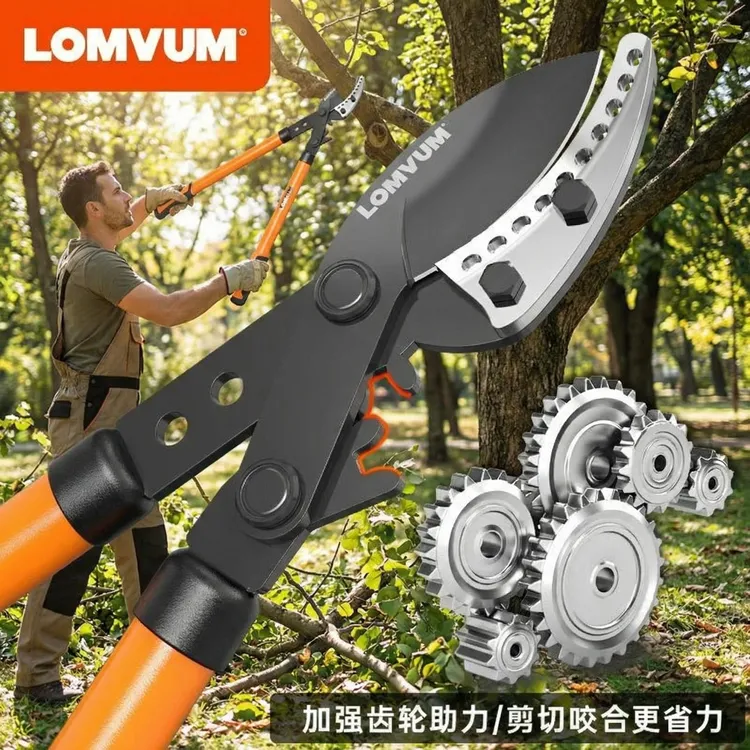 加长粗枝剪园林修枝剪修剪树枝神器园艺剪苗圃修剪工具茶树大力剪商品图