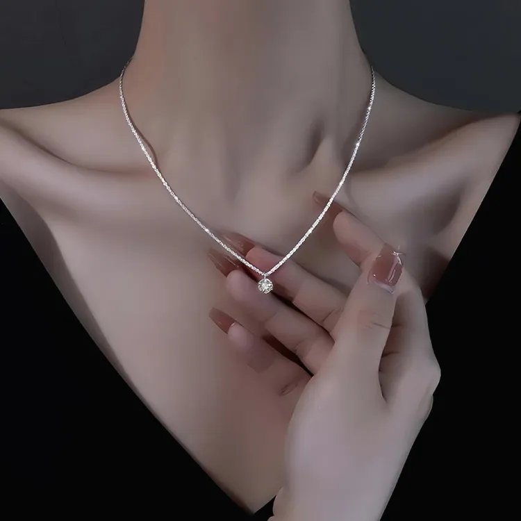 合金项链 满天星多巴胺项链2025新款气质轻奢高级感小众设计耳饰