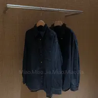 /苗苗家/『衬衫外套』韩系穿搭慵懒宽松休闲磨毛长袖牛仔衬衫女秋冬