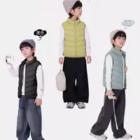 90白鸭绒儿童羽绒马甲内胆男童女童校服神器AM-2612