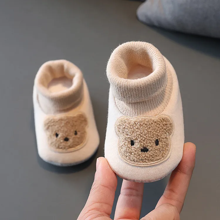 婴儿鞋子春秋季新生幼儿男女宝宝步前袜鞋0-3-6-9个月可爱软底鞋8