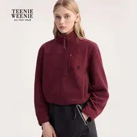 *TeenieWeenie小熊女装卫衣25秋新款休闲时尚立领外套TTMZ254T01T