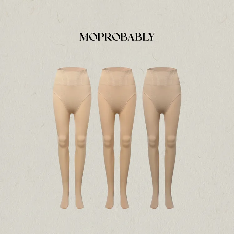 Moprobably李予诺 时尚百搭加绒光腿神器收腹提臀打底裤L5451061