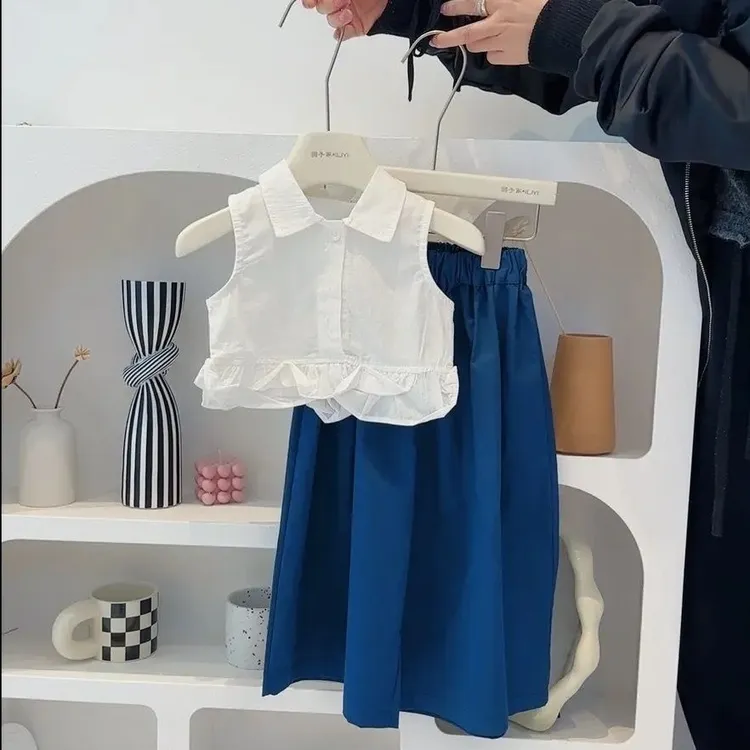 母子装爆款沙滩衣服连衣裙网红女童套装夏季2025新款洋气儿童服装