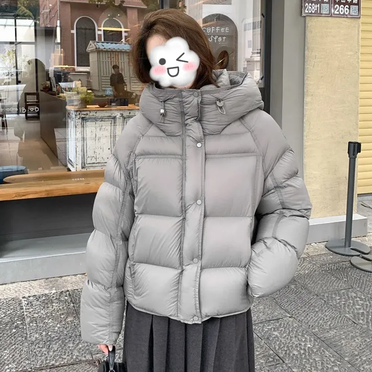 2025时尚百搭高级感泡芙加厚服短外套女冬季新款袄手塞衣