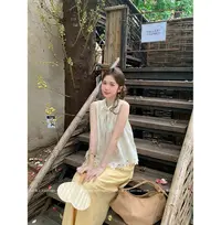 【XZ05】夏季时尚2025新款爆款新中式无袖上衣
