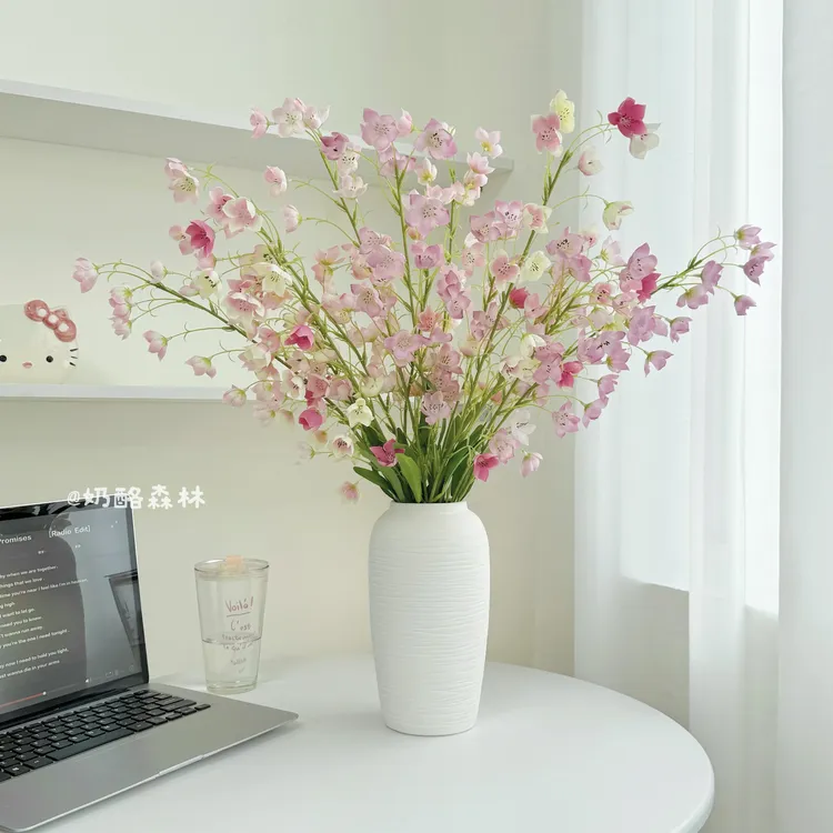 铃兰花仿真花客厅轻奢高端装饰花艺插花艺摆件餐桌假花摆设花束