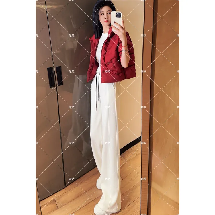 哝NONG【枫糖小筑】-2025秋冬新款拉链口袋排骨设计羽绒服03992542