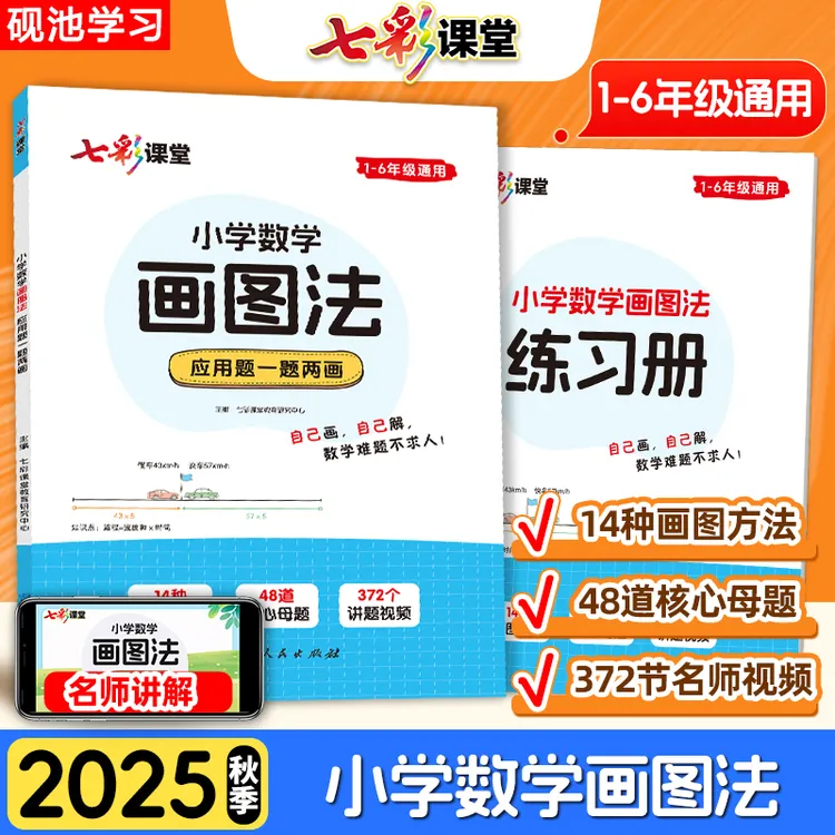 2025新【小学数学画图法】核心母题视频课123456年级通用专项训练册