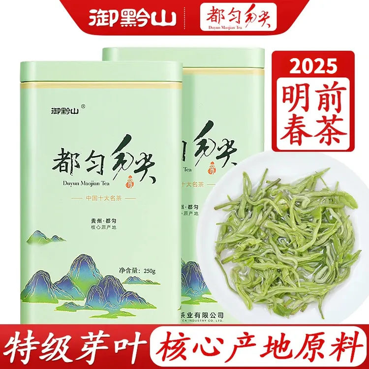御黔山2025贵州官方都匀毛尖茶叶好喝明前茶早春产地好茶鲜嫩送礼