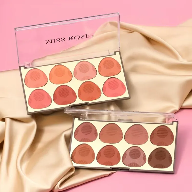 missrose八色腮红盘多色超自然眼影修容平价化妆师专用胭脂学生