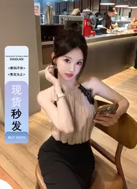 小岚同学「记忆宫殿」「原创」法式气质蕾丝挂脖高级小众设计感连衣裙