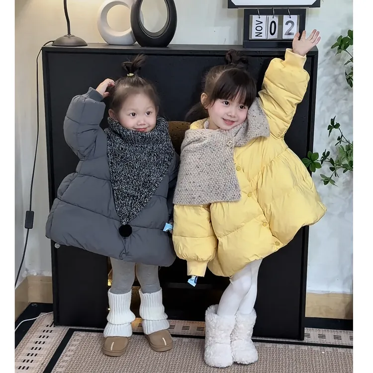 【小博主穿搭】高级设计款！女宝法式气质冬季保暖女童棉服外套