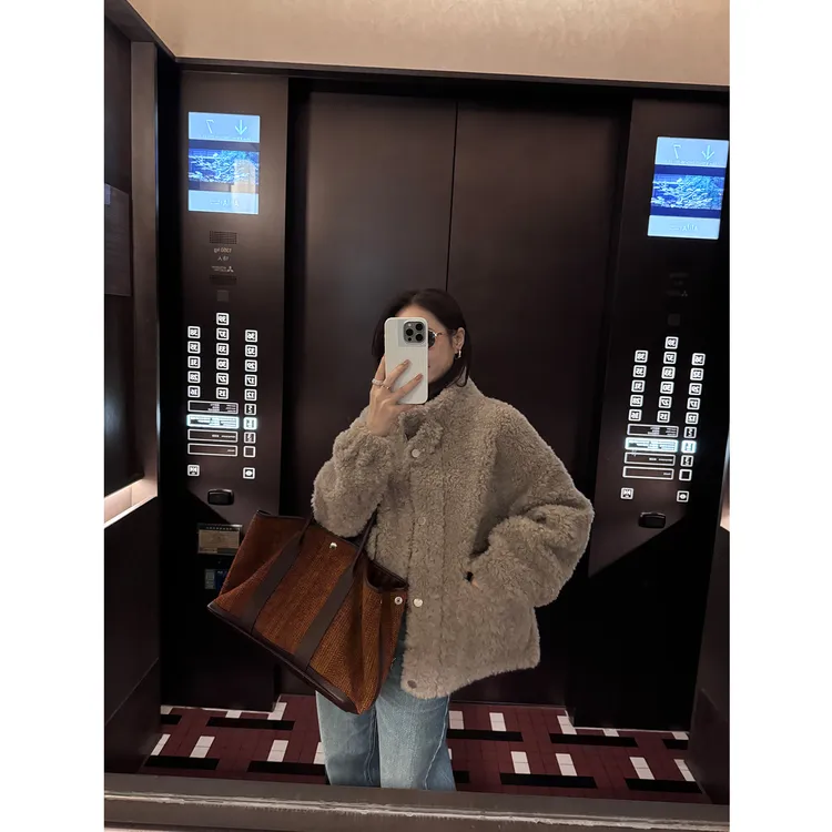 KEEP KAPU靠谱【富人区3.0】奢暖级100羊毛立领拉链外套KP253542