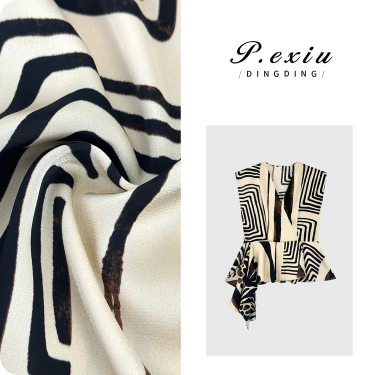 PanYiXiu/潘依绣设计感时髦气质收腰不规则V领衬衫 M8890