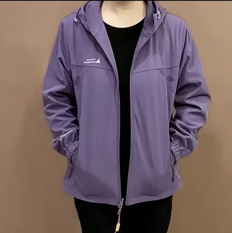 《专柜品质》春季新款气质时尚休闲连帽防风运动户外女款冲锋衣5