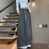 23款雪花窄版长裤时尚秋冬休闲春秋阔腿裤休闲裤运动垂感高腰Y