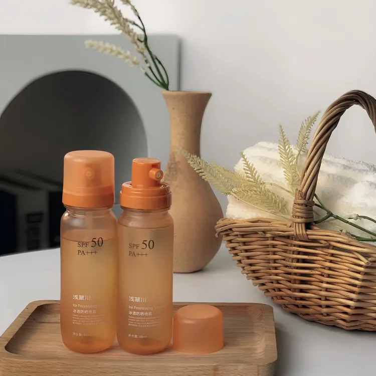 浅草川冰透防晒喷雾SPF50PA+++防紫外线速干成膜滋润不油腻88ml