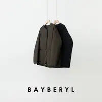 BAYBERYL老贝空山居*高密磁扣圆领简约厚冬羽绒服YRF5K1942-11/23