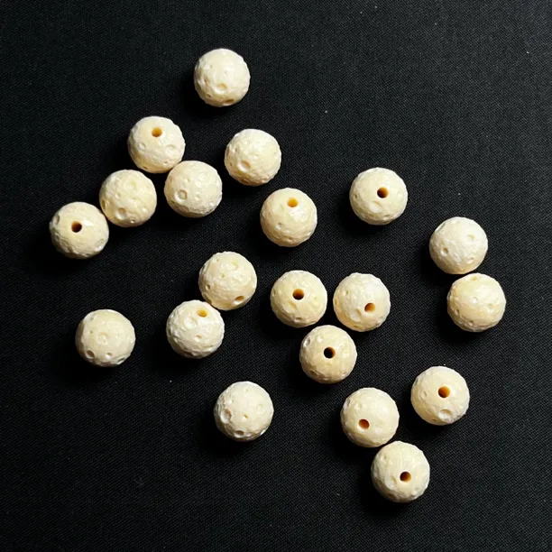 PD105 只做天然猛犸象牙 星球珠 约10mm