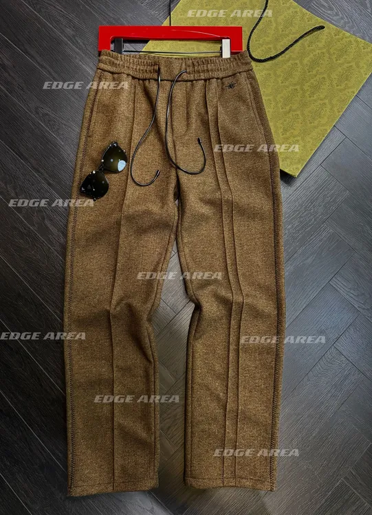 【EDGE AREA】秋冬新款首发顶奢‘羊毛醋酸混纺’男休闲直筒裤888-12