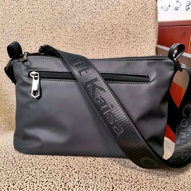 L997商务休闲高档男包德国大牌男士轻奢斜挎包三拉链大容量单肩包