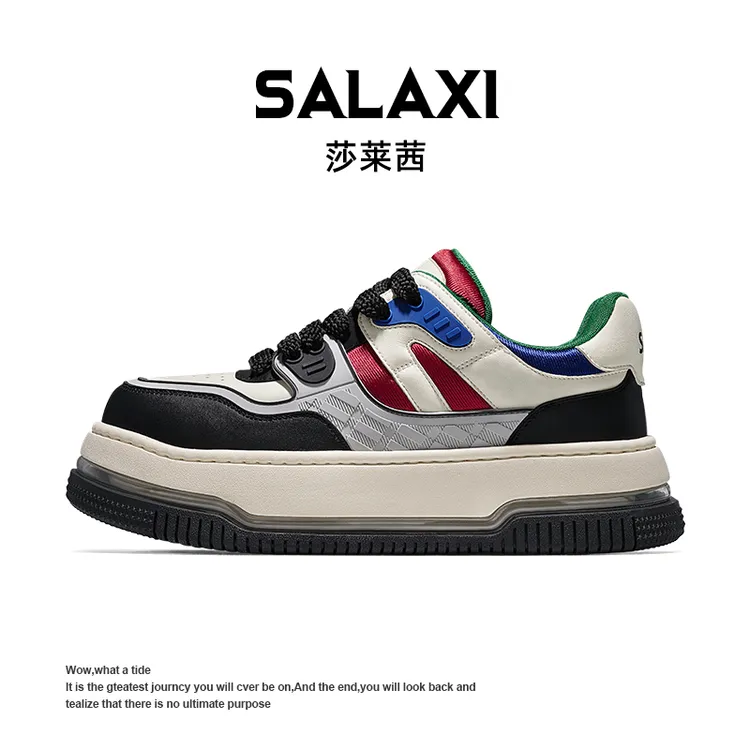 SALAXI/莎莱茜2025冬季新品拼色男女时尚潮牌鞋明星同款美式鞋子