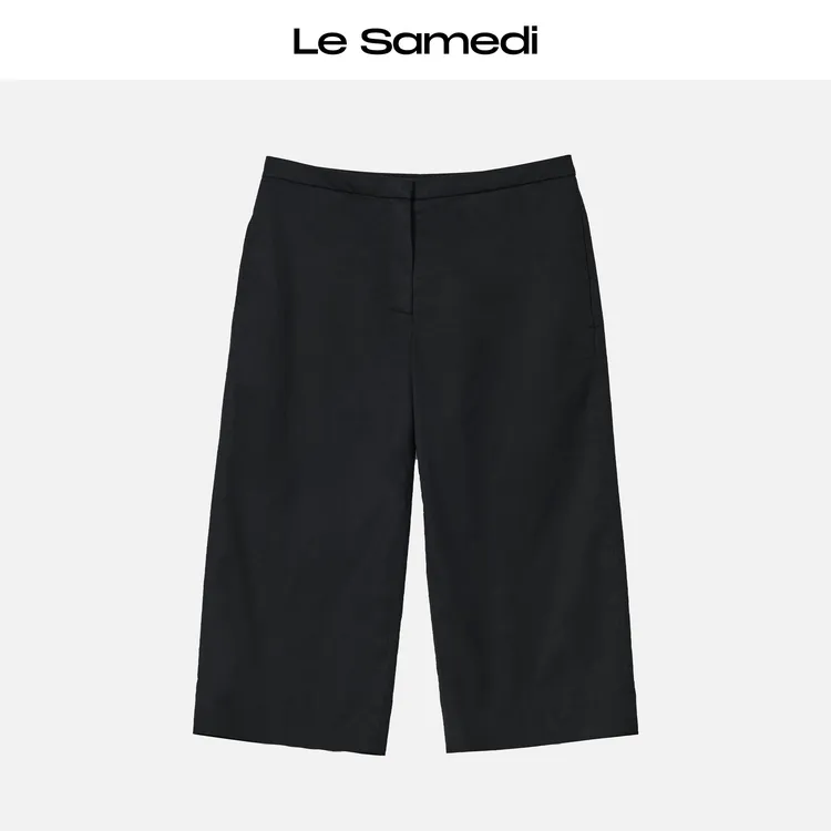 Le Samedi【卡普里裤】呼吸感百棉 千禧Y2K修身显瘦长腿比例七分裤