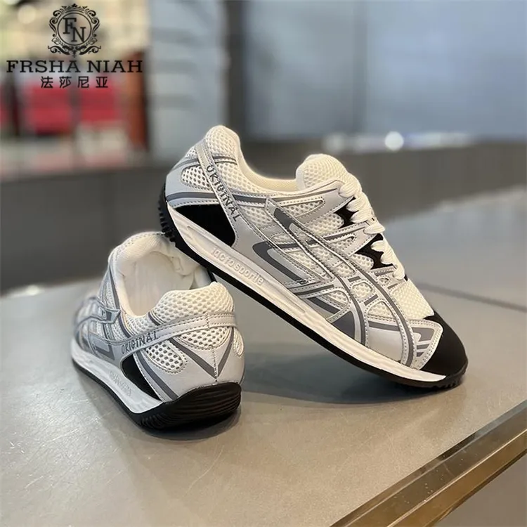 法莎尼亚鞋子休闲鞋男网红爆款运动鞋男款四季款潮流舒适圆头男鞋