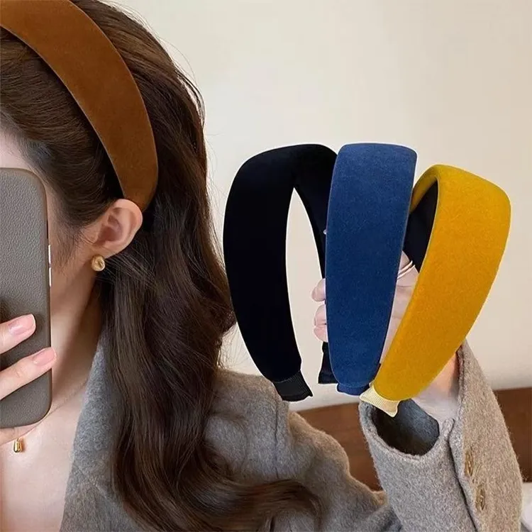 珀小棉秋冬韩版纯色高颅顶发箍简约百搭少女感发箍pxm26423fg