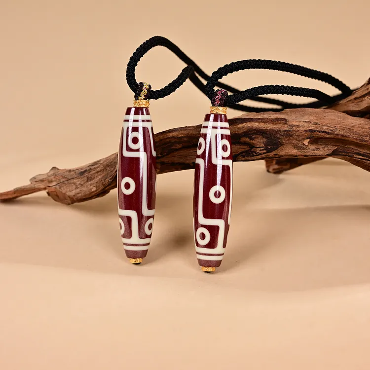 含辰砂工艺品DS96912-朱砂吊坠-多样性发一件-49*12mm（甄选）