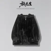 L冬季新款轻奢女装时尚连帽百搭外套新款气质外套7436