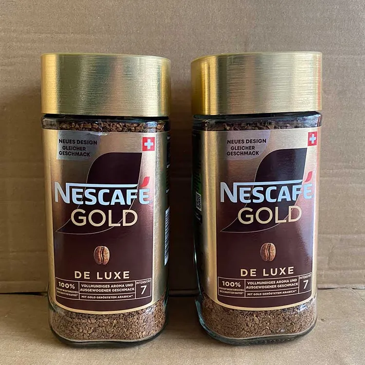 金牌原味速溶咖啡粉冲调200克0添加无糖冻干咖啡两个版本随机发货