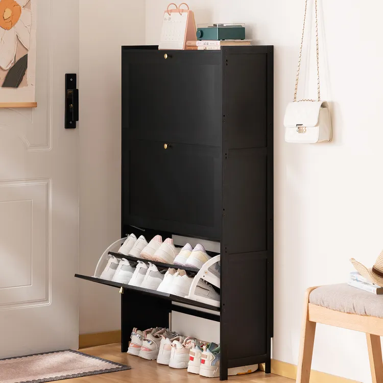 超薄鞋柜2025新款爆款家用门口小窄收纳柜一体靠墙鞋架子入户翻斗