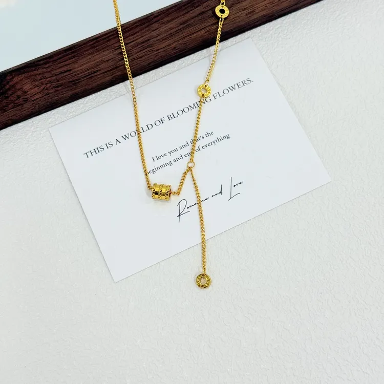 铜合金项链 XL-422金店同款经典款轻奢小蛮腰小众气质款锁骨链