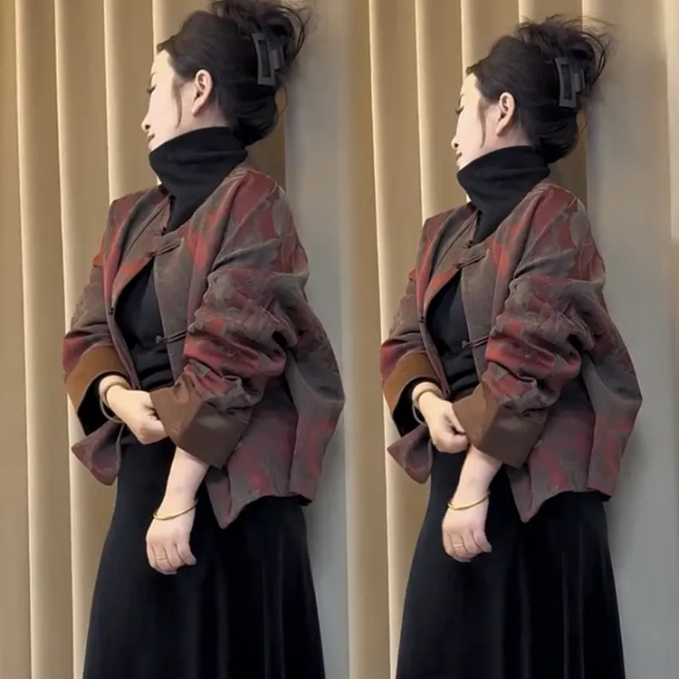 2025秋季新款时尚显瘦气质网红高档洋气女高级百搭宽松大码外套潮